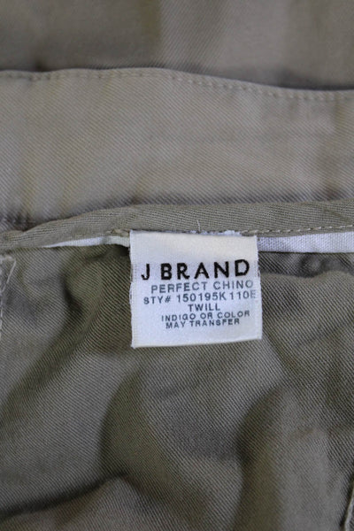 J Brand Mens Beige Cotton Chinos 33 Inseam Size 34