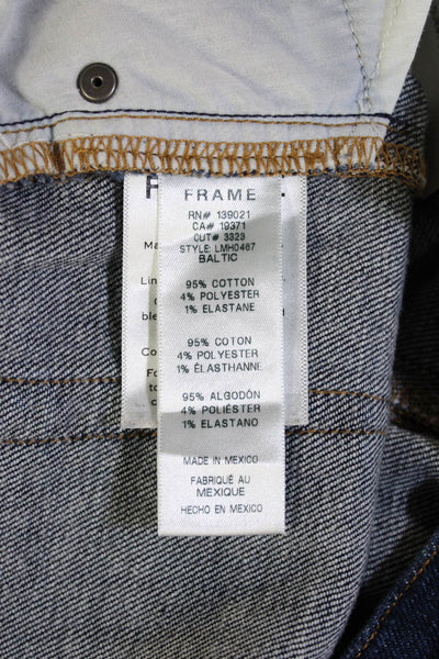 Frame Mens Dark Blue Straight Jeans Size 33