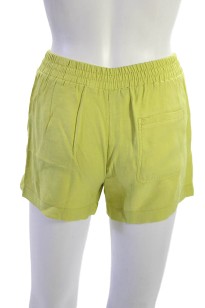 BCBG Max Azria Unisex Yellow Sweat Shorts Solid Beach Size 2XS