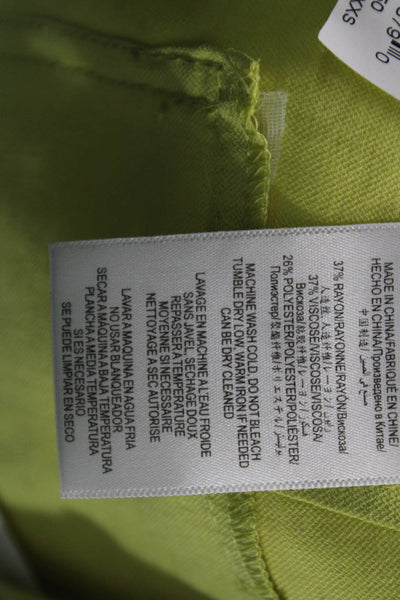 BCBG Max Azria Unisex Yellow Sweat Shorts Solid Beach Size 2XS