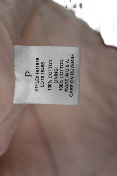 Intermix Women White Striped Cotton Camisole Sleeveless Size PP