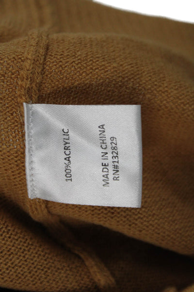 Lovers + Friends Unisex Brown One Shoulder Pullover Sweater Tie Size 2XS