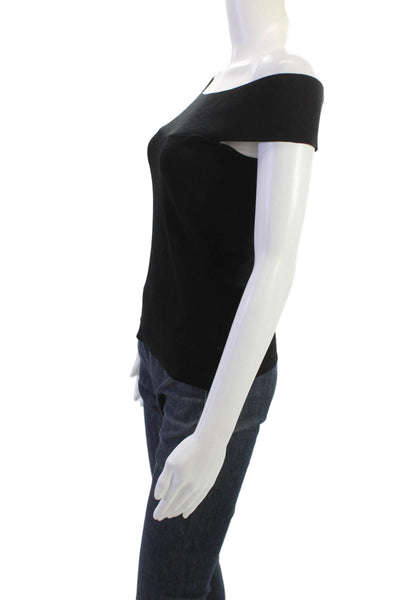 Milly Womens Sleeveless Black Top Viscose Classic Size S