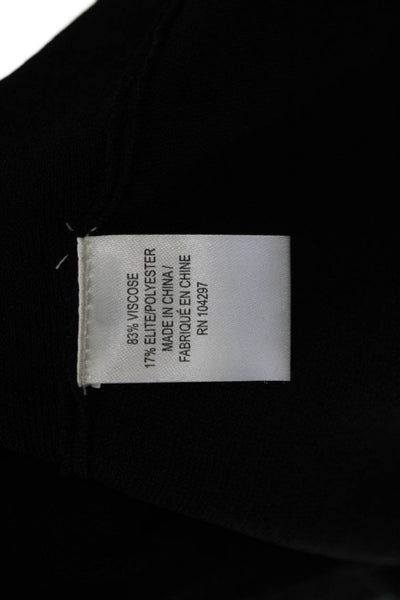 Milly Womens Sleeveless Black Top Viscose Classic Size S