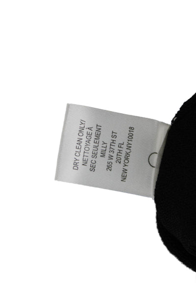 Milly Womens Sleeveless Black Top Viscose Classic Size S