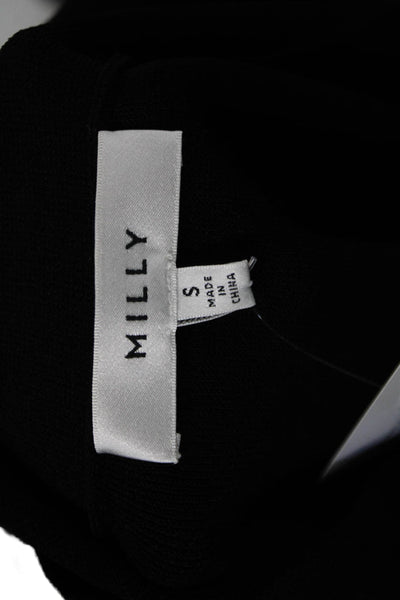 Milly Womens Sleeveless Black Top Viscose Classic Size S