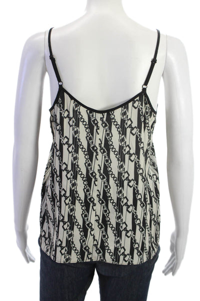 Drew Womens Black V-Neck Sleeveless Camisole Polyester Top Size S