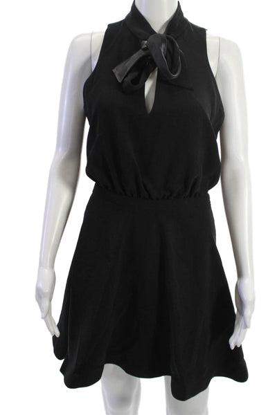 Elizabeth & James Womens Fit & Flare Mini Dress Black Sleeveless Size 6