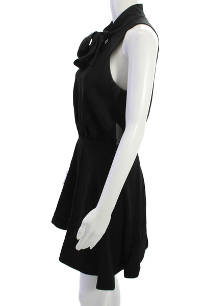 Elizabeth & James Womens Fit & Flare Mini Dress Black Sleeveless Size 6