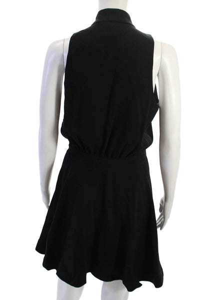 Elizabeth & James Womens Fit & Flare Mini Dress Black Sleeveless Size 6
