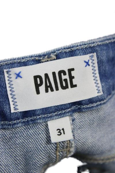 Paige Womens Mom High Rise Blue Jeans Size 31