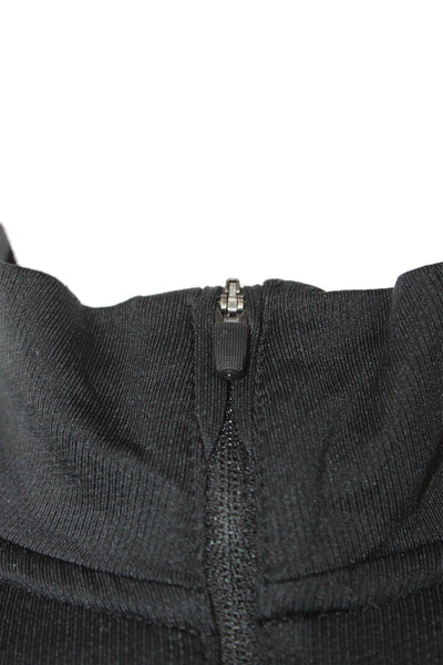 Nike Mens Stand-Up Mock Neck Zip Hoodie Black Size S