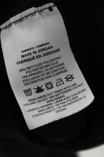 Nike Mens Stand-Up Mock Neck Zip Hoodie Black Size S