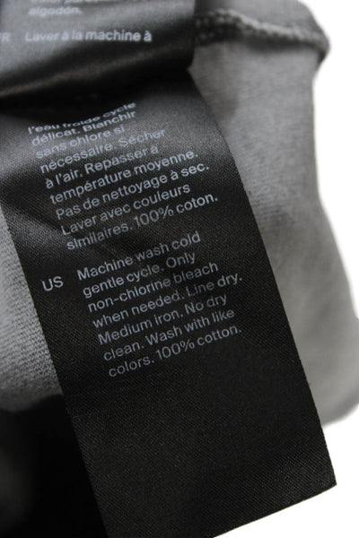 COS Mens Gray Cotton Crew Neck Short Sleeve T-Shirt Size S