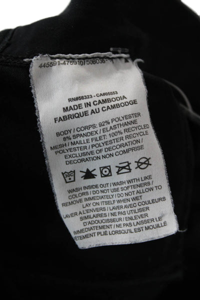 Nike Mens Black Jogger Pants Drawstring Polyester Spandex Size S