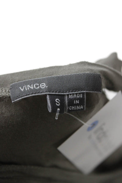 Vince Womens Basic Tank Sleeveless Army Green MicroModal Size S