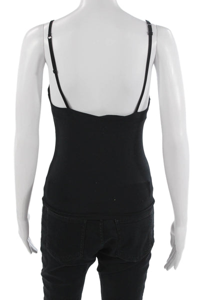 Cosabella Womens Black V-Neck Basic Camisole Sleeveless Size 3
