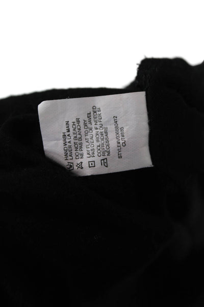 Vince Women Tunic Sleeveless V Neck Black Viscose Size M