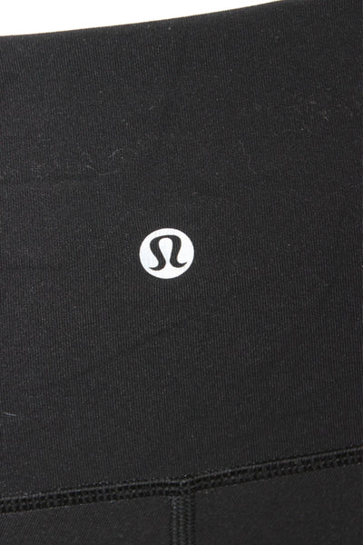 Lululemon x SoulCycle Women Ankle Leggings Black Skull Graphic Size 6