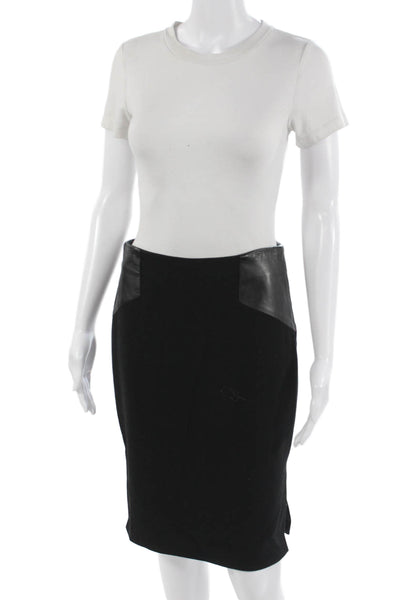 Milly Women Straight Pencil Skirt Black Size 4
