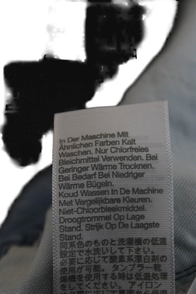 Madewell Unisex Solid Blue Cotton Shorts 90s Style Size M