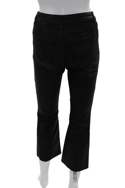 L'Agence Womens Cropped Black High Rise Jeans Cotton Size 23