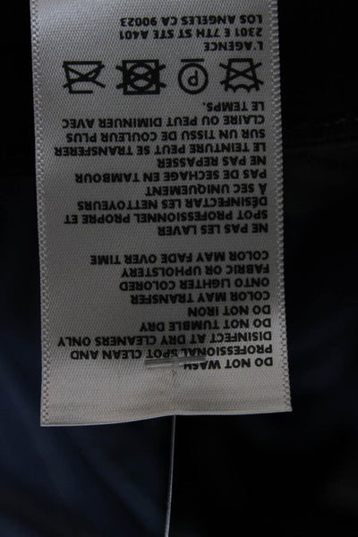 L'Agence Womens Cropped Black High Rise Jeans Cotton Size 23
