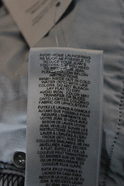 Frame Womens Cropped Flared Dark Blue Jeans High Rise Button Size 23