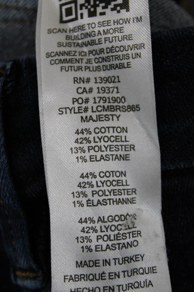 Frame Womens Cropped Skinny Jeans Dark Blue High Rise Size 23