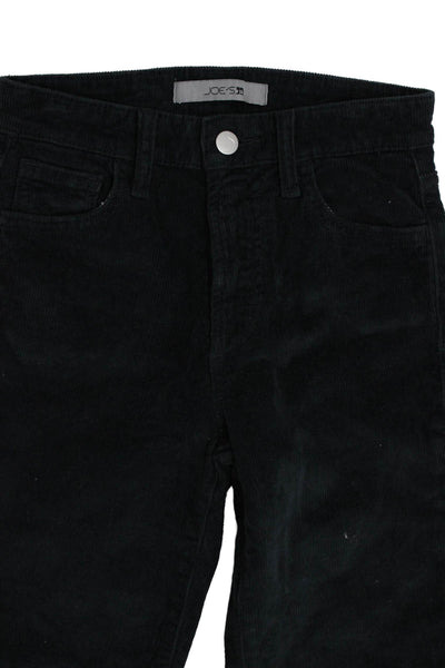 Joes Unisex Black 90s Pants Button Closure Cotton Elastane Size 23