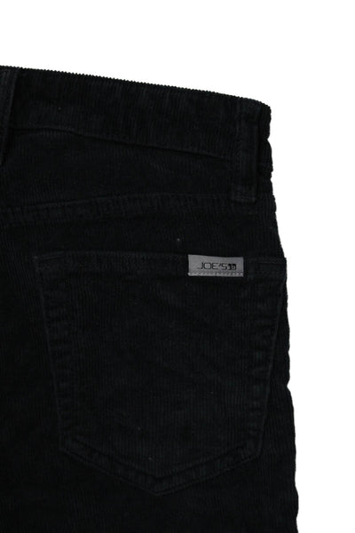 Joes Unisex Black 90s Pants Button Closure Cotton Elastane Size 23