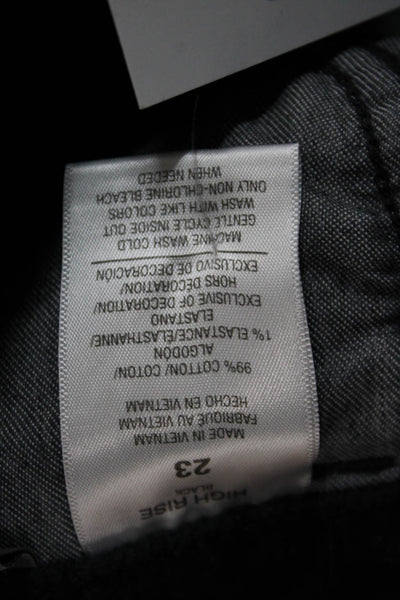Joes Unisex Black 90s Pants Button Closure Cotton Elastane Size 23