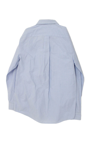 Vineyard Vines Childrens Boys Striped Dress Shirt Blue White Size 12-14