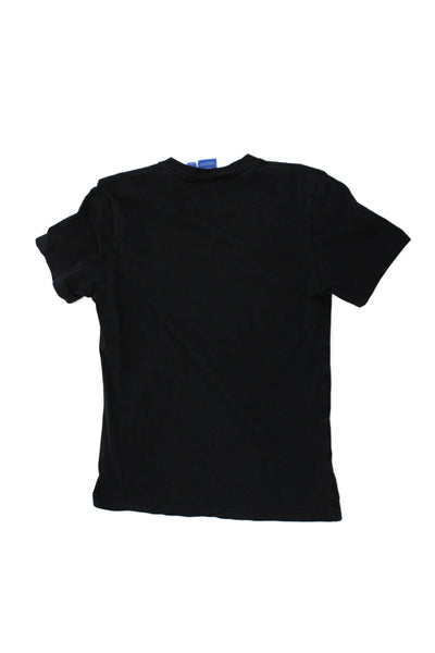 Adidas Childrens Boys Graphic Short Sleeves Tee Shirt Black Size Small