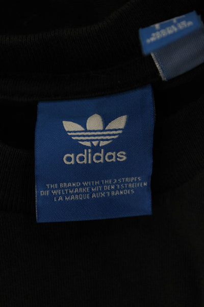 Adidas Childrens Boys Graphic Short Sleeves Tee Shirt Black Size Small