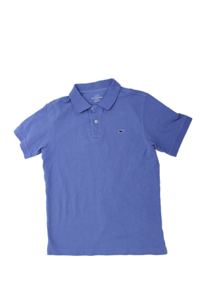 Vineyard Vines Childrens Boys Classic Fit Polo Shirt Blue Size 12-14
