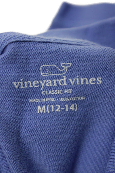 Vineyard Vines Childrens Boys Classic Fit Polo Shirt Blue Size 12-14