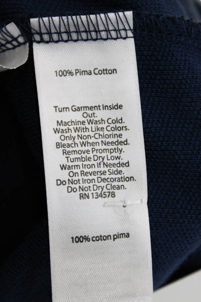 Vineyard Vines Childrens Boys 1/2 Zipper Sweatshirt Navy Blue Size 16