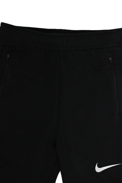 Nike Childrens Boys Pull On Sweatpants Black White Size Large