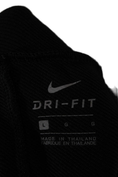 Nike Childrens Boys Pull On Sweatpants Black White Size Large