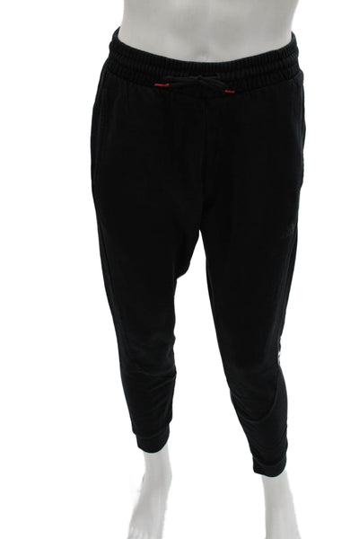 Adidas Mens Jogger Sweatpants Black Drawstring Size M