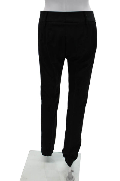 Costume National Womens Dress Pants Black Cotton Modal Hook & Eye Size 40