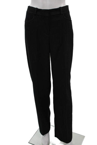Ba&Sh Unisex Black Striped Dress Pants Hook & Eye Size 34