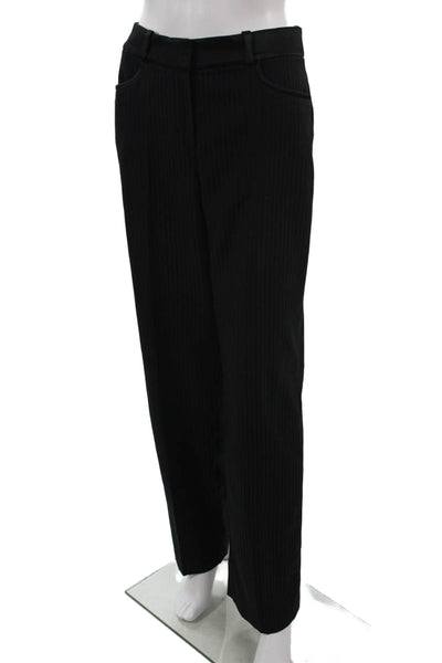 Ba&Sh Unisex Black Striped Dress Pants Hook & Eye Size 34