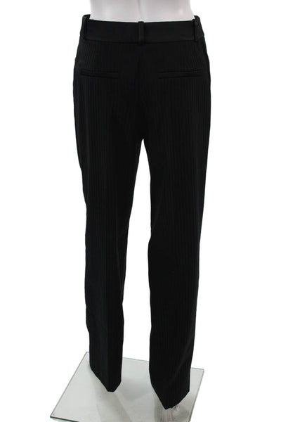 Ba&Sh Unisex Black Striped Dress Pants Hook & Eye Size 34
