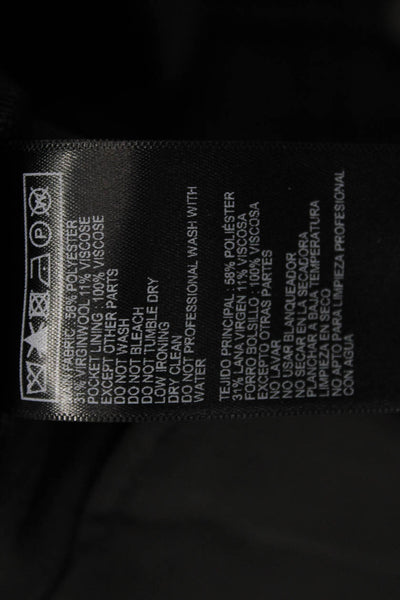 Ba&Sh Unisex Black Striped Dress Pants Hook & Eye Size 34
