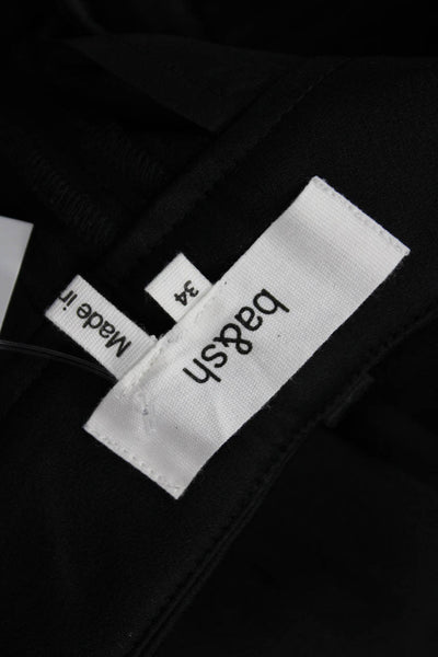 Ba&Sh Unisex Black Striped Dress Pants Hook & Eye Size 34