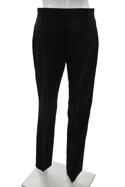 Narciso Rodriguez Unisex Black Dress Pants Cotton Blend Designer Size 40