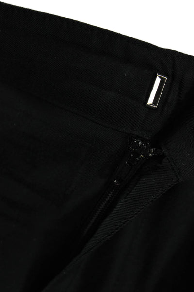 Vince Women Ankle Cropped Dress Pants Black Button Size 0