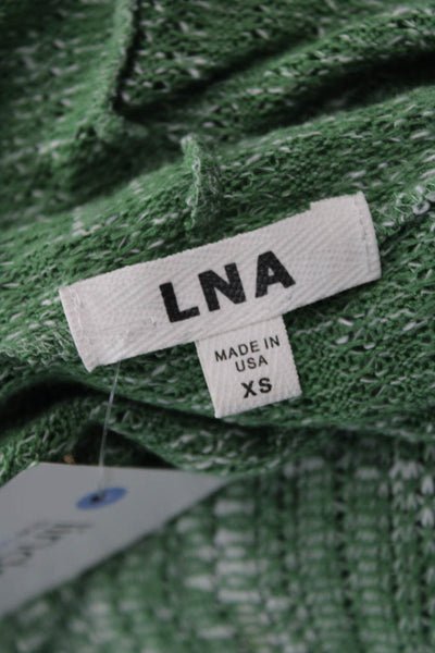 LNA Unisex Pullover V Neck Green Long Sleeve Size XS